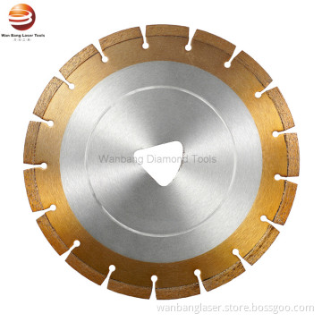 Laser welded diamond saw blade for fresh concrete SOFT-CUT machine